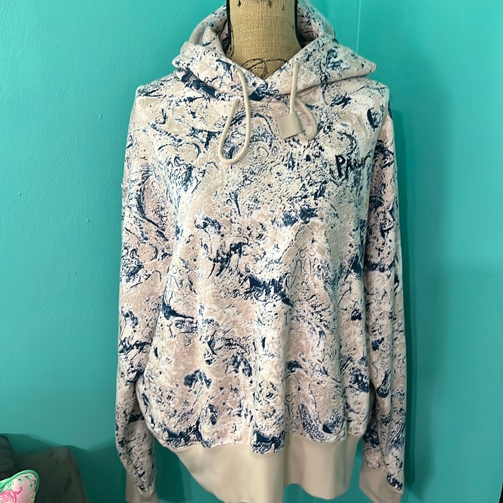 #98 NWT Parley X Adidas Watercolor Sweatshirt Hoodie L Unisex